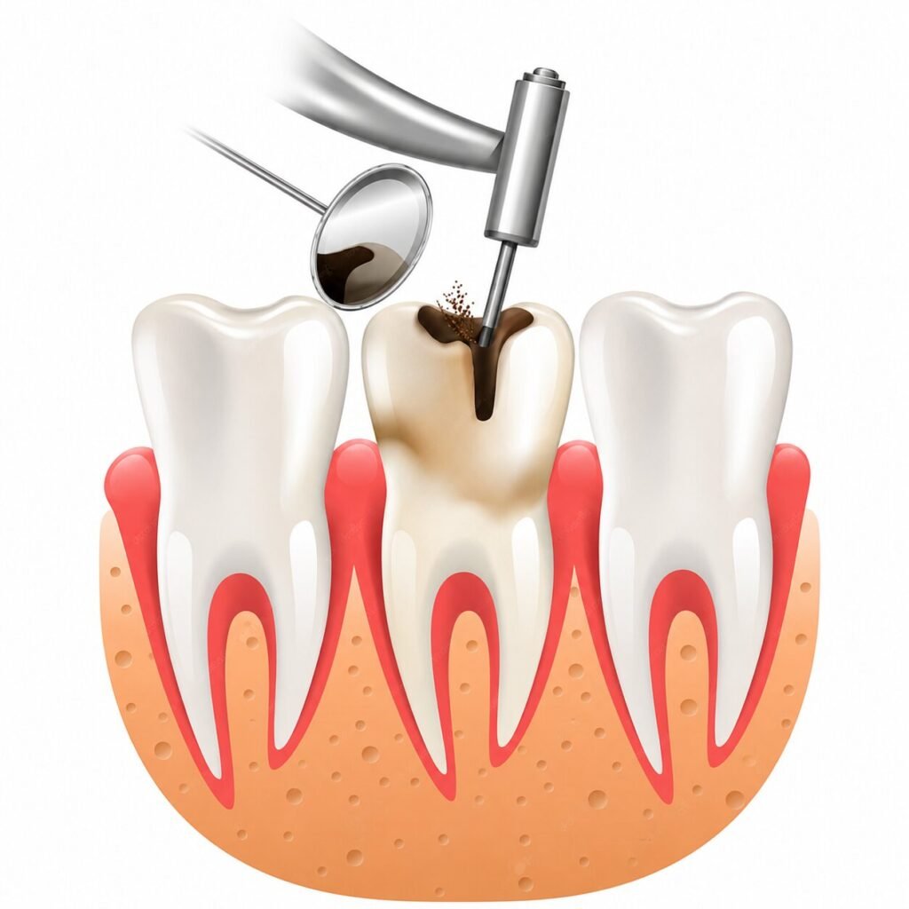 The Tooth Was Deeply Decayed